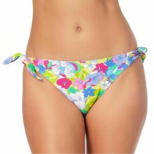 California Waves Side Tie Floral Bikini top size XL NWT